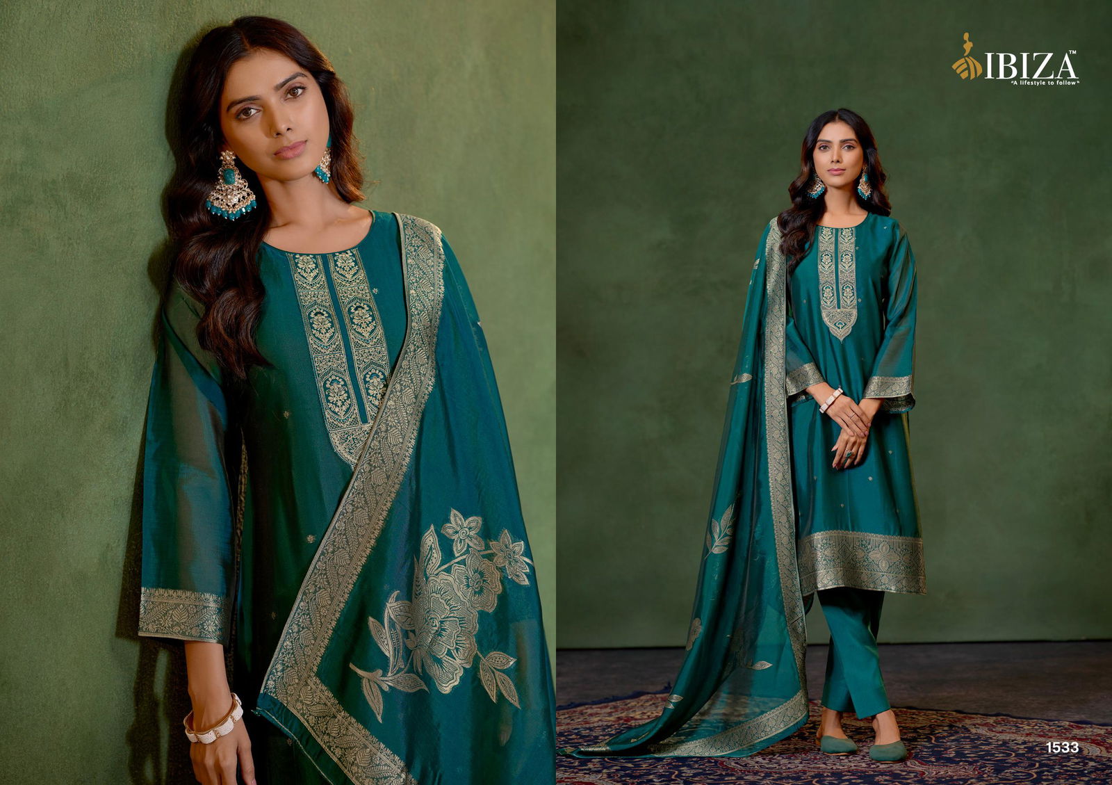 Alvira By Ibiza Banglory Silk Designer Salwar Kameez Wholesale Price In Surat